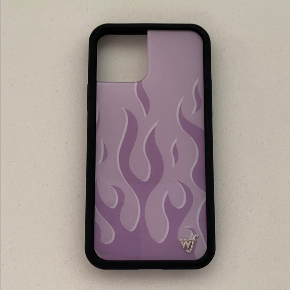 purple flames iphone 11 pro case
